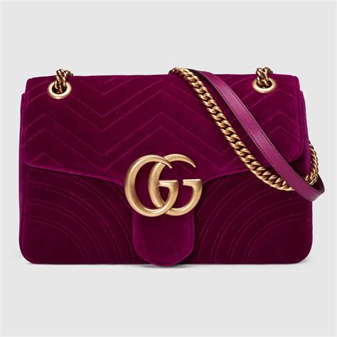 gucci velvet marmont bag.